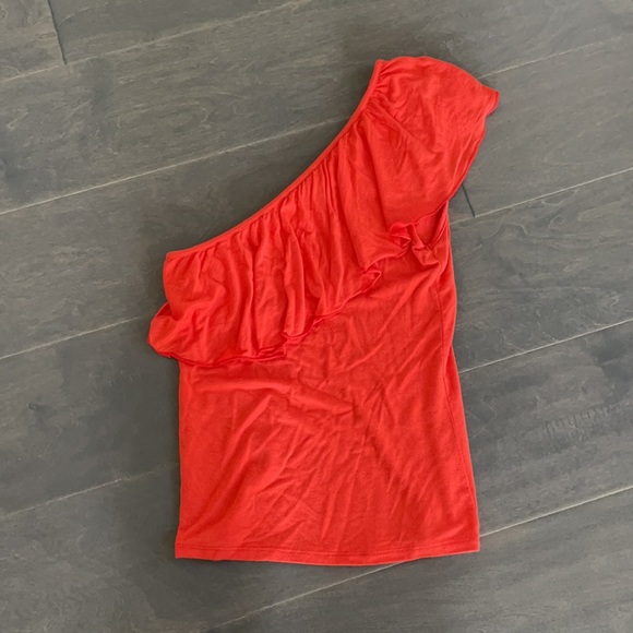 Guess One Shoulder Ruffle Top - XS - Picture 3 of 3